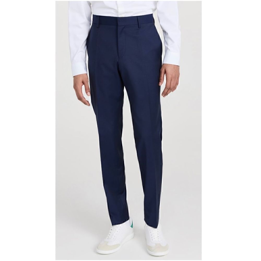 HUGO Boss men’s navy wool dress pant The Jam75/Sharp3 28” inseam